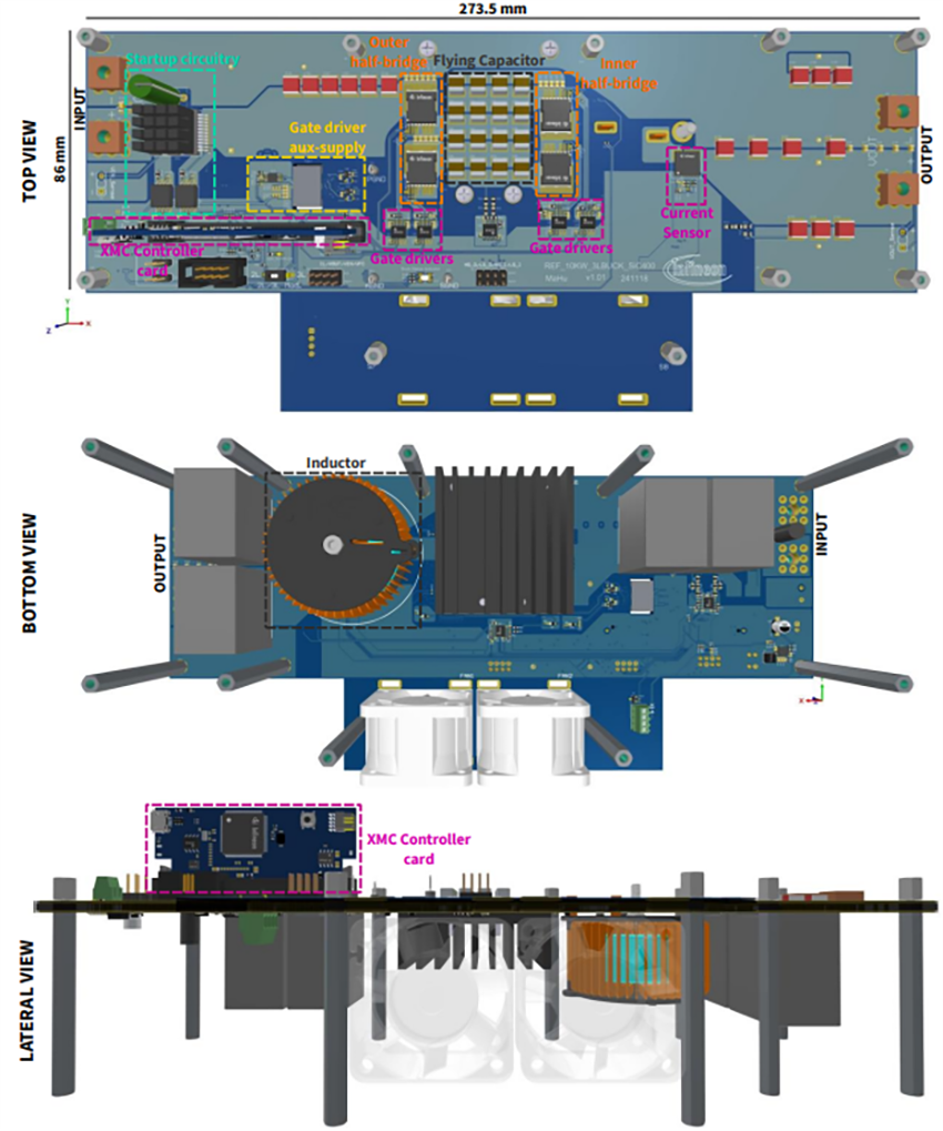 机械图纸 - Infineon Technologies REF-10KW-3LBUCK-SIC400参考板